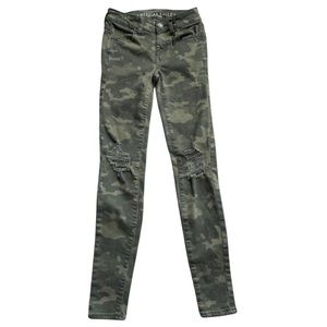 American Eagle Super Stretch X Camo Jeggings size 00 Regular